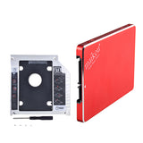 Maxbell 2.5inch SATA3.0 240GB SSD Solid State Drive for Laptop +HDD Caddy Tray Red