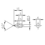 Maxbell Brass Extruder Nozzle Head Printhead for 1.75mm Filament 3D Printers 0.5mm
