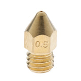 Maxbell Brass Extruder Nozzle Head Printhead for 1.75mm Filament 3D Printers 0.5mm