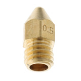 Maxbell Brass Extruder Nozzle Head Printhead for 1.75mm Filament 3D Printers 0.5mm