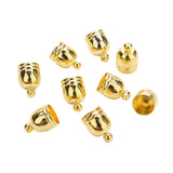 Maxbell 50pcs vintage bell end cap cord end beads jewelry making tassel end  Golden