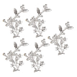 Maxbell 5 Pcs Alloy Branch Accs Hair Charm Bride Headdress DIY Charm Wedding Jewelry