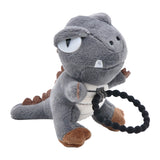 Maxbell Hair Ring Dinosaur Head Rope Plush Toy Short Plush Toy for Kids Gray A