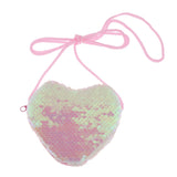 Maxbell Sequin Heart Shape Small Coin Purse Wallet Children Coin Bag Toys Gifts D