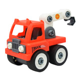 Maxbell Plastic Construction Engineering Truck Model Kids Toys Red Crane