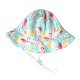 Maxbell Children Kids Fisherman Flamingo Pineapple Hat Print Sun Protection Hat 52cm