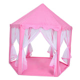 Maxbell Kids Indoor & Outdoor Hexagon Princess Castle Play Tent Playhouse Accs Pink