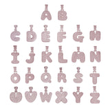 Maxbell 26 Letter T Pendant With Zircon Stone Pendant Hip-hop Accessories Rose Gold