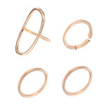 Maxbell Women Hollow Band Bohemian Mid Midi Above Stack Knuckle Finger Rings Silver