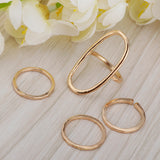 Maxbell Women Hollow Band Bohemian Mid Midi Above Stack Knuckle Finger Rings Silver