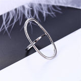 Maxbell Women Hollow Band Bohemian Mid Midi Above Stack Knuckle Finger Rings Silver