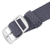 Maxbell 20mm Watch Band Braided Nylon Stainless Steel Buckle Replace Gary