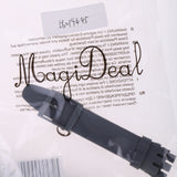 Maxbell 19mm Silicone Rubber Replacement Watch Bands Waterproof Gray 1