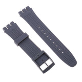 Maxbell 19mm Silicone Rubber Replacement Watch Bands Waterproof Gray 1