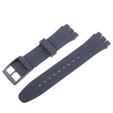 Maxbell 19mm Silicone Rubber Replacement Watch Bands Waterproof Gray 1