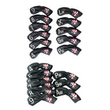 Maxbell 9/11 Pieces Golf Club Head Cover Iron Putter Headcover Protect Sleeve 9Pcs