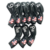 Maxbell 9/11 Pieces Golf Club Head Cover Iron Putter Headcover Protect Sleeve 9Pcs