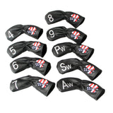 Maxbell 9/11 Pieces Golf Club Head Cover Iron Putter Headcover Protect Sleeve 9Pcs