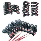 Maxbell 9/11 Pieces Golf Club Head Cover Iron Putter Headcover Protect Sleeve 9Pcs