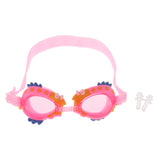 Maxbell Kids Cartoon Swimming Goggles Water Sport Eyewear Silicone Glasses Pink