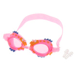 Maxbell Kids Cartoon Swimming Goggles Water Sport Eyewear Silicone Glasses Pink