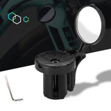 Maxbell MTB Road Bike Rearview Mirror Handlebar End Stopper Flexible Rotate Mirror