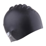 Maxbell Long Hair Short Hair Swimming Hats Universal Swimming Head Wear Black