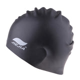 Maxbell Long Hair Short Hair Swimming Hats Universal Swimming Head Wear Black