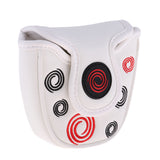 Maxbell Golf Mallet Putter Headcover Center Shaft Putter Protective Cover White