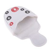 Maxbell Golf Mallet Putter Headcover Center Shaft Putter Protective Cover White