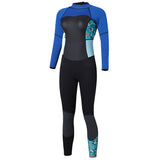 Maxbell Women Full Body Wetsuit UPF 50+ Scuba Diving Surf Rash Guard Royal Blue L