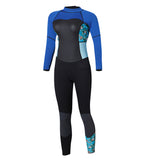 Maxbell Women Full Body Wetsuit UPF 50+ Scuba Diving Surf Rash Guard Royal Blue L