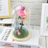 Maxbell Glass Cover Miniature Landscape Ornament Valentines Day Gift Romantic C