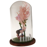 Maxbell Glass Cover Miniature Landscape Ornament Valentines Day Gift Romantic C