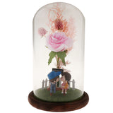 Maxbell Glass Cover Miniature Landscape Ornament Valentines Day Gift Romantic C