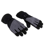 Maxbell Winter Gloves with Wrist Strap for Skiing Snowboarding Shoveling black