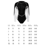 Maxbell Women Neoprene Sleeve Wetsuit Front Zip Diving Bikini Suit Black S