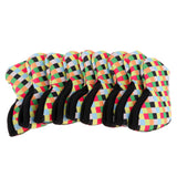 Maxbell 9 Pcs Cotton Golf Iron Head Covers Head Covers Driver Protective Cover 01