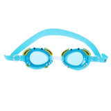 Maxbell Kids Anti-Fog Waterproof PC Swimming Goggles Glasses Cute Crab Frame Cyan