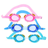 Maxbell Kids Anti-Fog Waterproof PC Swimming Goggles Glasses Cute Crab Frame Cyan