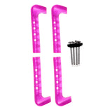 Maxbell 2pcs Soft Plastic Ice Hockey Figure Skate Blade Guard Cover Protector Fushia