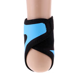 Maxbell Foot Ankle Protector Support Guard Brace Compression Foot Wrap Left Blue