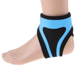 Maxbell Foot Ankle Protector Support Guard Brace Compression Foot Wrap Left Blue