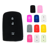 Maxbell 3 Buttons Silicone Car Smart Key Shell Fob Case Cover for Toyota  Black 1