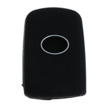 Maxbell 3 Buttons Silicone Car Smart Key Shell Fob Case Cover for Toyota  Black 1