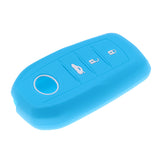 Maxbell Car Key Silicone 3 Buttons Protective Case Cover For Toyota Mirai  Blue