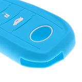 Maxbell Car Key Silicone 3 Buttons Protective Case Cover For Toyota Mirai  Blue