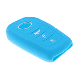 Maxbell Car Key Silicone 3 Buttons Protective Case Cover For Toyota Mirai  Blue