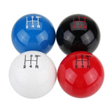 Maxbell Universal Car 5 Manual Speed Round Ball Gear Shift Knob Lever  Red