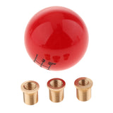 Maxbell Universal Car 5 Manual Speed Round Ball Gear Shift Knob Lever  Red